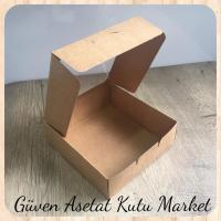 15x15x5 Kraft Pencereli Karton Kutu