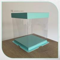 17x17x20 Mavi Karton ve Asetat Kutu (HM28)