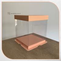 17x17x20 Pembe Karton ve Asetat Kutu (HM28)