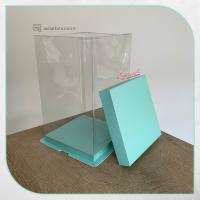 17x17x28 Mavi Karton ve Asetat Kutu (HM29)