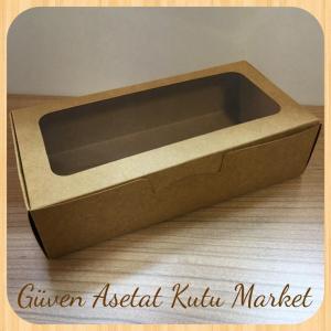 20x10x5 Kraft Pencereli Karton Kutu
