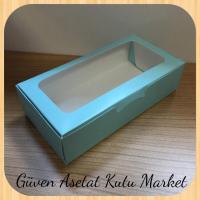 20x10x5 Mavi Pencereli Karton Kutu 