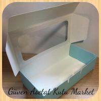 20x10x5 Mavi Pencereli Karton Kutu 