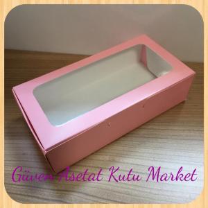 20x10x5 Pembe Pencereli Karton Kutu