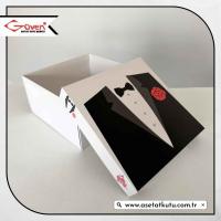 20x20x10 Damat Bohça Kutusu (Beyaz Tabanlı)
