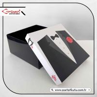 20x20x10 Damat Bohça Kutusu (Siyah Tabanlı)