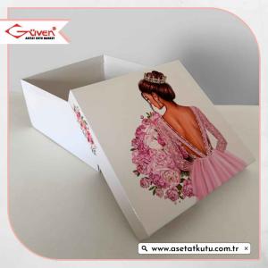 20x20x10 Gelin Bohça Kutusu