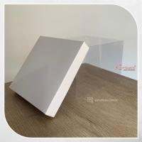 20x20x15 Altı Beyaz Karton Üstü Asetat Kutu