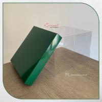 20x20x15 Altı Yeşil Karton Üstü Asetat Kutu