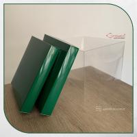 20x20x17.5 Asetat, Çift Taraflı Yeşil Karton Kutu