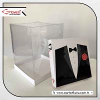20x20x25 Damat Bohça Kutusu (Beyaz Tabanlı)