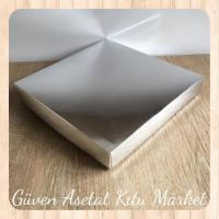 20x20x3 Gümüş Komple Karton Kutu