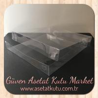 20x20x3 Ölçülü Asetat Kutu