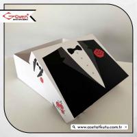 20x25x10 Damat Bohça Kutusu (Beyaz Tabanlı)
