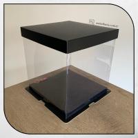 21.5x21.5x24 Siyah Karton ve Asetat Kutu (HM31)