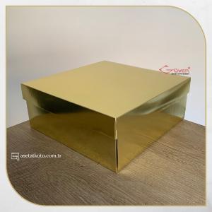 25x25x10 Gold Komple Karton Kutu 