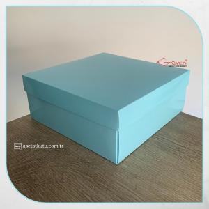 25x25x10 Mavi Komple Karton Kutu