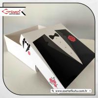 25x25x10 Damat Bohça Kutusu (Beyaz Tabanlı)