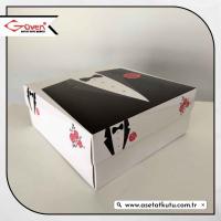 25x25x10 Damat Bohça Kutusu (Beyaz Tabanlı)