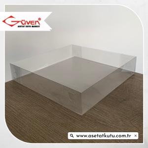 25x25x5 Ölçülü Asetat Kutu