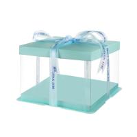 26x26x24 Mavi Karton ve Asetat Kutu (HM34)