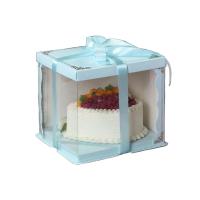 26x26x31 Mavi Yarı Karton Yarı Asetat Kutu (HM18)