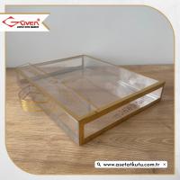 26x33x5 Gold Yaldızlı Asetat Çanta