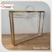 26x33x5 Gold Yaldızlı Asetat Çanta
