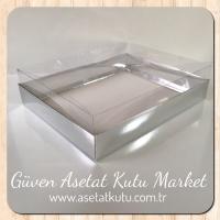 26x33x8 Gümüş Metalize Kutu