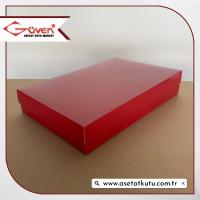 26x40x6.5 Bordo Komple Karton Kutu