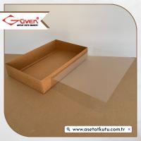 26x40x7.5 Altı Kraft Karton Üstü Asetat Kutu