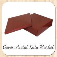 30x30x10 Bordo  Komple Karton Kutu