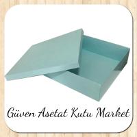 30x30x10 Mavi  Komple Karton Kutu