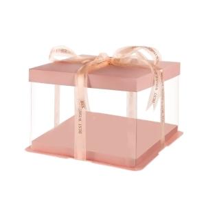 30x30x25 Pembe Karton ve Asetat Kutu (HM37) 
