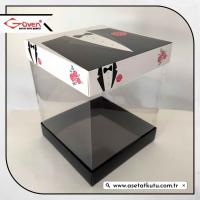 30x30x40 Damat Bohça Kutusu (Siyah Tabanlı)