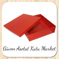 35x35x10 Kırmızı Komple Karton Kutu