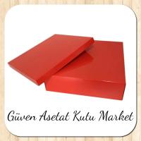 35x35x10 Kırmızı Komple Karton Kutu