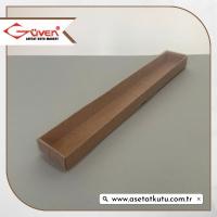 3x20x1.5 Altı Kraft Karton Üstü Asetat Kutu