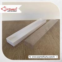 4x24x2 Altı Beyaz Karton Üstü Asetat Kutu