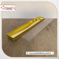 4x24x2 Altı Gold Metalize Karton Üstü Asetat Kutu