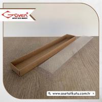4x24x2 Altı Kraft Karton Üstü Asetat Kutu