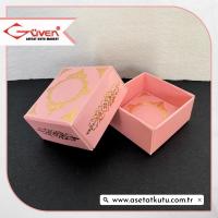 4x4x2 Pembe Gold Saray Desenli Komple Karton Kutu