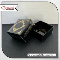 4x4x2 Siyah Gold Saray Desenli Komple Karton Kutu