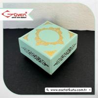 4x4x2 Su Yeşili Gold Saray Desenli Komple Karton Kutu