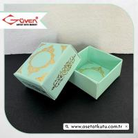 4x4x2 Su Yeşili Gold Saray Desenli Komple Karton Kutu