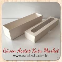 5x20x5 Beyaz Pencereli Karton Kutu