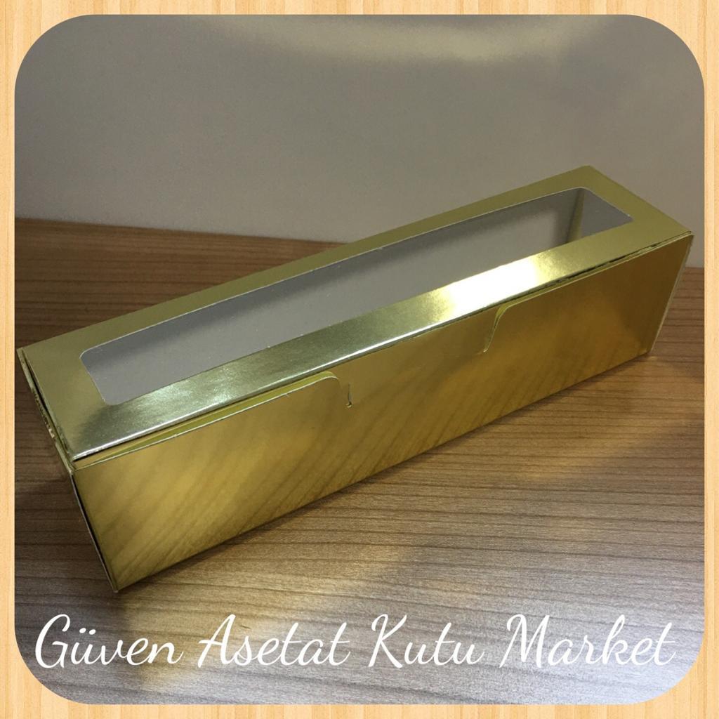 5x20x5 Gold Pencereli Karton Kutu