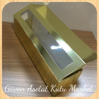 5x20x5 Gold Pencereli Karton Kutu