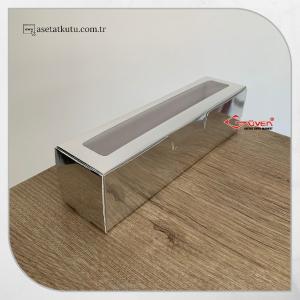 5x20x5 Gümüş Pencereli Karton Kutu 