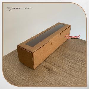 5x20x5 Kraft Pencereli Karton Kutu 